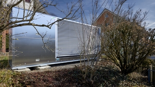 Propriété à Wangen près de Dübendorf: installation extérieure de la pompe à chaleur air/eau.